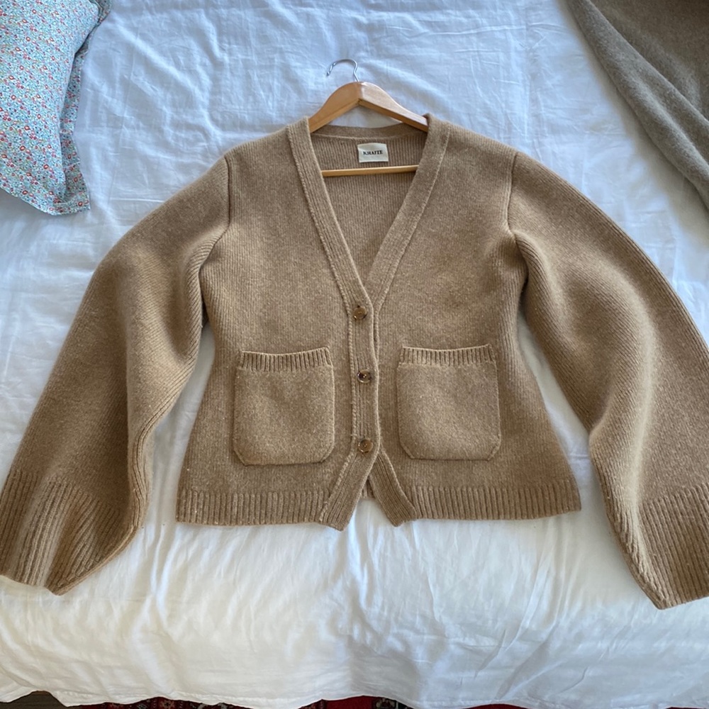 Khaite scarlet cardigan